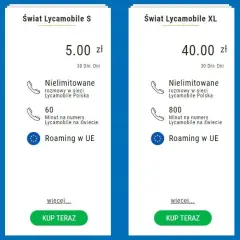 Porównanie i najlepsze oferty pakietów internetowych w Lycamobile