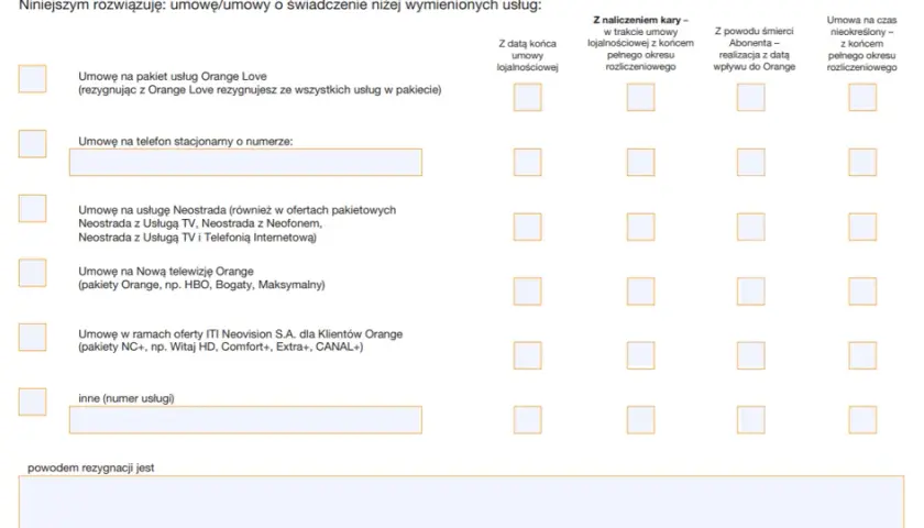 Formularz wygaśnięcia umowy T-Mobile - krok po kroku procedura