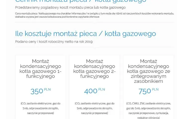 Kocioł Gazowy Cena - Montaż i Koszty Przyłącza Gazowego oraz Cena Kotle Gazowego