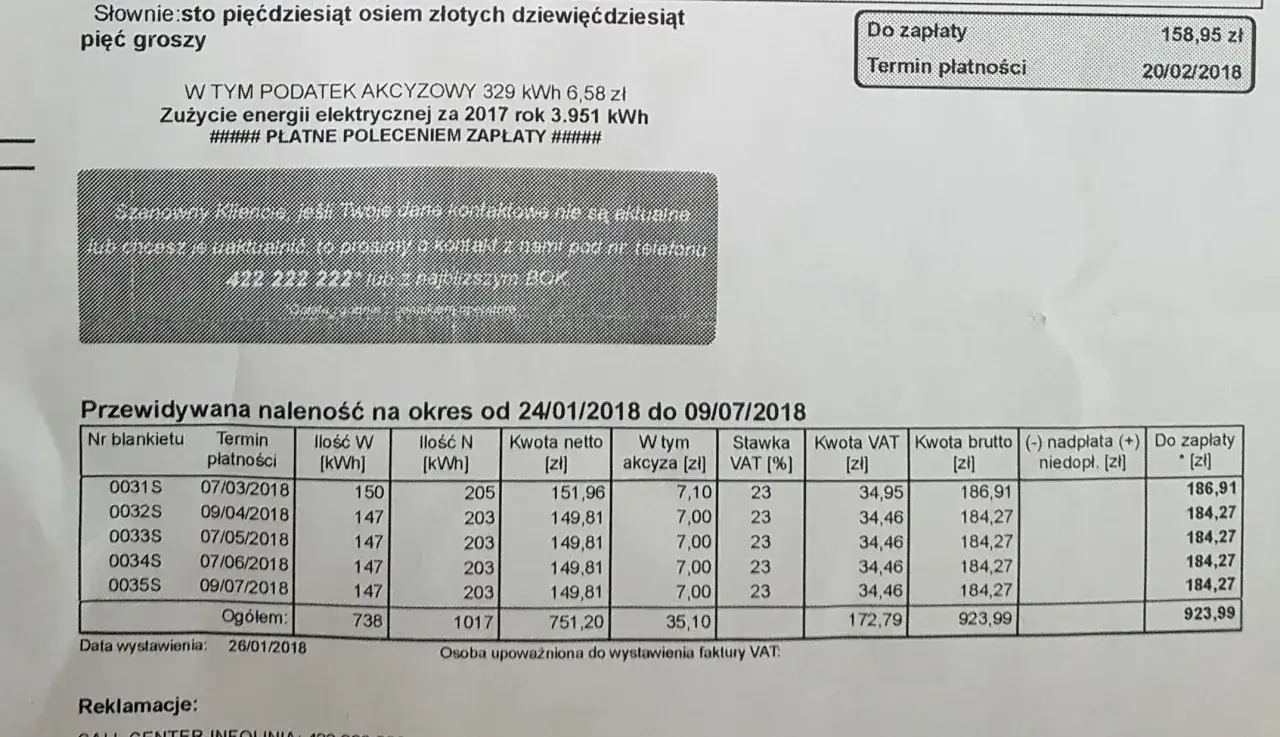 Zdjęcie Jak czytać rachunek za prąd od Energi z fotowoltaiką i uniknąć błędów w rozliczeniu